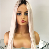 FULL LACE ICE WIG - ASHE BLONDE 1B ROOT